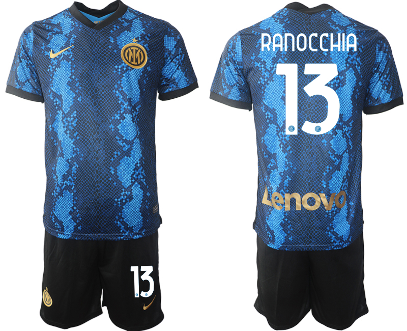 Men 2021-2022 Club Inter Milan home blue #13 Nike Soccer Jersey